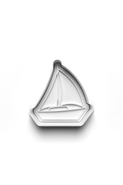 Adana Pasta Malzemeleri Sea Sailing Cookie Cutter and Stamp 3D-0737_3