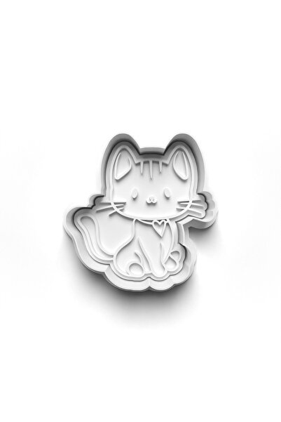 Adana Pasta Malzemeleri Heart Animals Cooky Cutter and Stamper 3D-0267_4