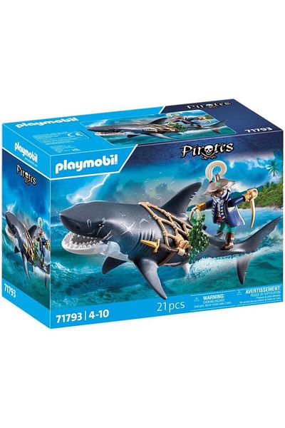 Playmobil Pirates - Giant shark with pirate
