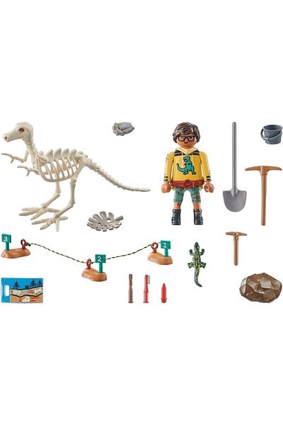 Playmobil Dinos - Archaeological excavations with dinosaur skeleton