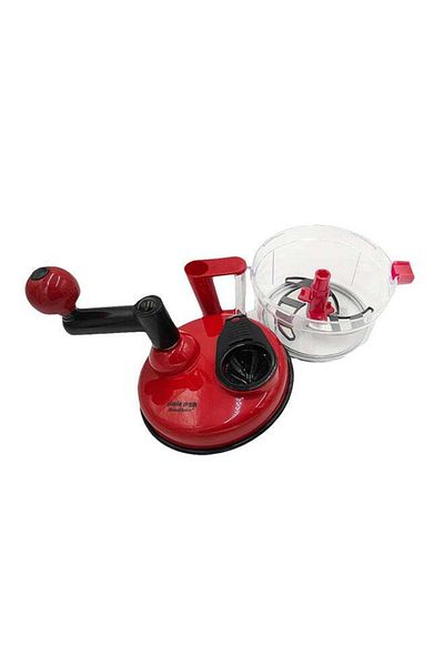 Generic Manual Vegetable Cutter Transparent/Red/Black
