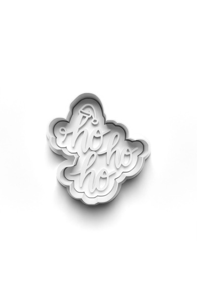 Adana Pasta Malzemeleri Christmas New Year Text Cooky Cutter and Stamper 3D-0...