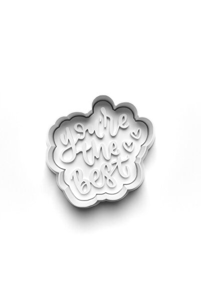 Adana Pasta Malzemeleri Valentine's Day Slogan Cooky Cutter and Stamper 3D-02...