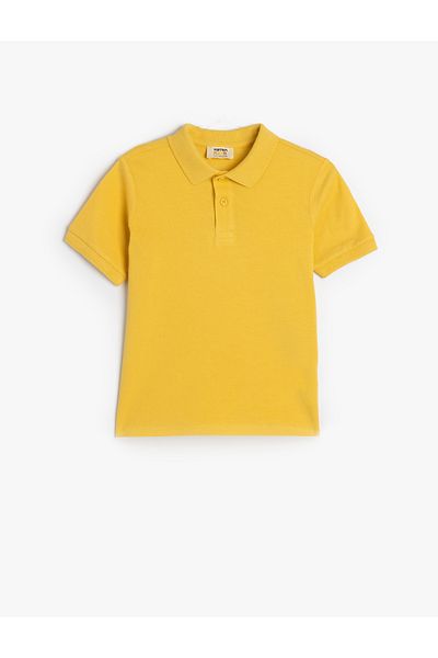 Koton Tricou polo cu mânecă scurtă din bumbac texturat