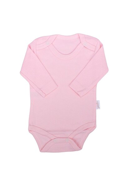 bebegen Pink Long Sleeve Report Baby Girl Bodysuit