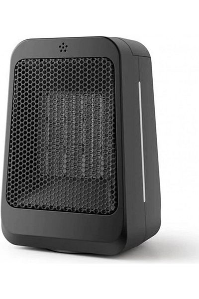 Yiko mini fan heater, black, 15 x 11 x 23 cm, 1500 W