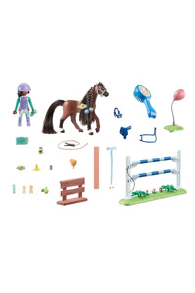 Playmobil Horses of Waterfall - Arena cu Zoe si calutul Blaze