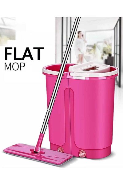 GENERAL Flat Mop with Bucket - Pink