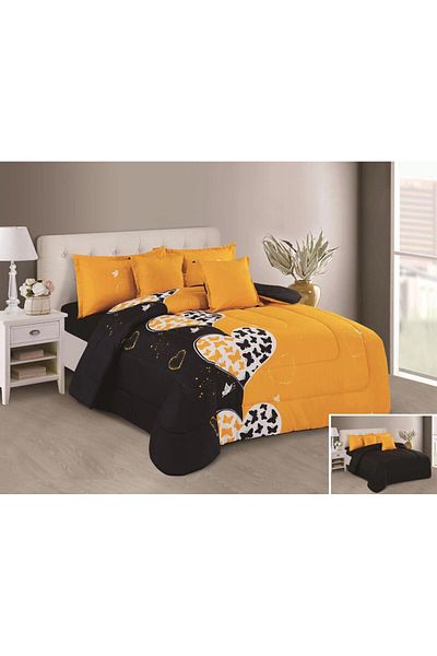 HOURS Romantic two-piece horse quilt, 6 pieces, Rosemary-007