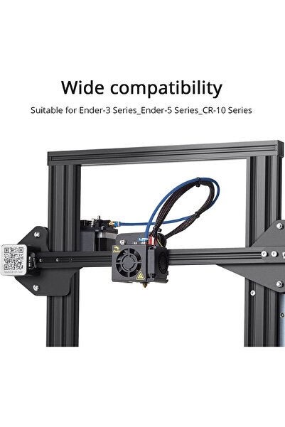 Creality Set cablu și conectori din teflon pentru imprimantă 3D Creality, metal/plastic, albastru/auriu/argintiu