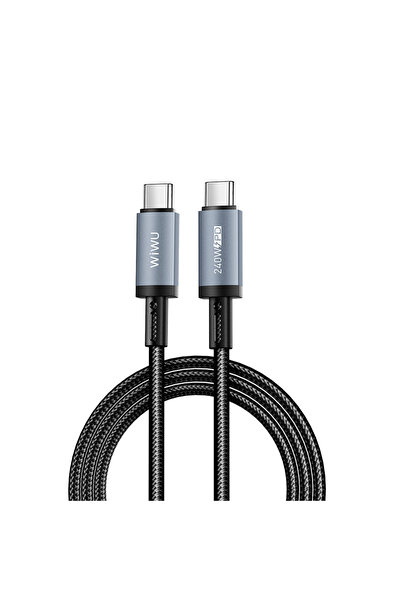 WIWU Wi-C058 Titanlink Serisi Type-C to Type-C Hızlı Şarj ve Data Kablosu 240...