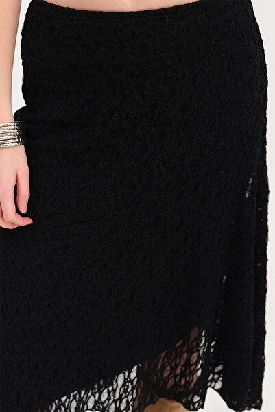 Addax Асиметричний крій спідниці з мереживом E17201