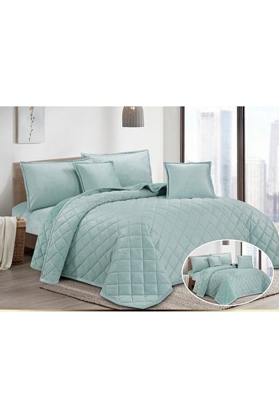 HOURS Horse Fur and Velvet Winter Compressed Duvet Set, Durable and Soft Fabric, 6 Pieces, King Size
