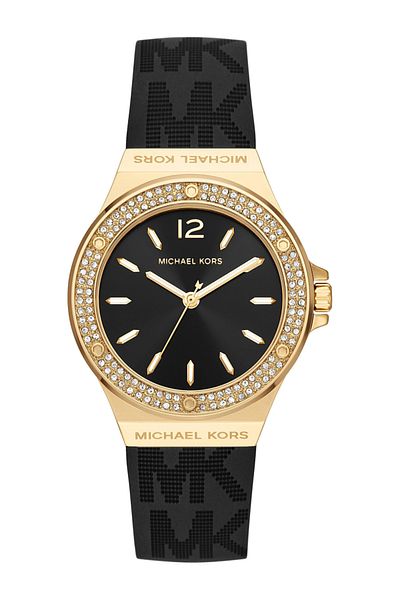 Michael Kors Women's Wristwatch Stainless Steel Silicone Yellow Gold