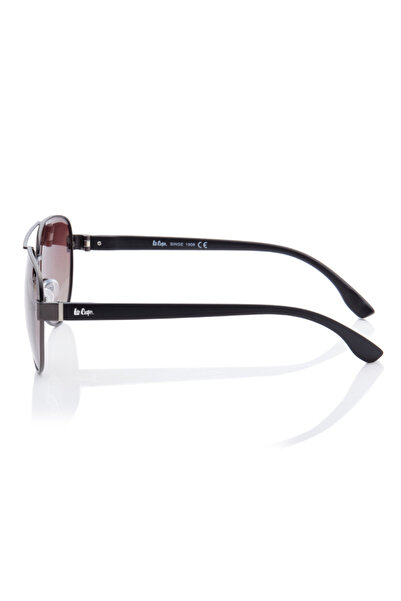 Lee Cooper Polarized Sunglasses Grey Frame Gradient Brown Mirror Lens 60mm - LC1201C03