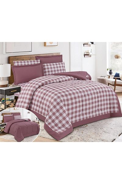 HOURS Carlee-01 striped 6-piece horse two-piece comforter set