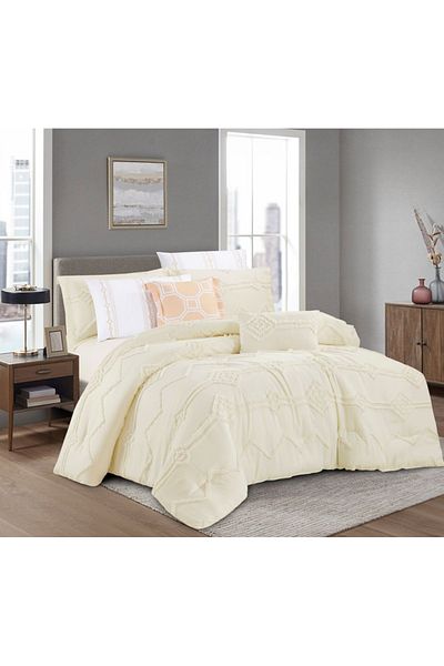 HOURS Horse Comforter Set, Elegant Pattern, Durable Fabric, 8 Pieces, King Size, Double