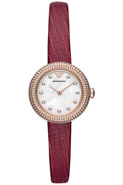 Emporio Armani Women Stainless Steel Leather Quartz Watch