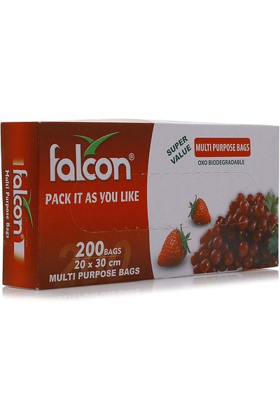 Falcon Oxo Degradable Multipurpose Bags - 200 Bags