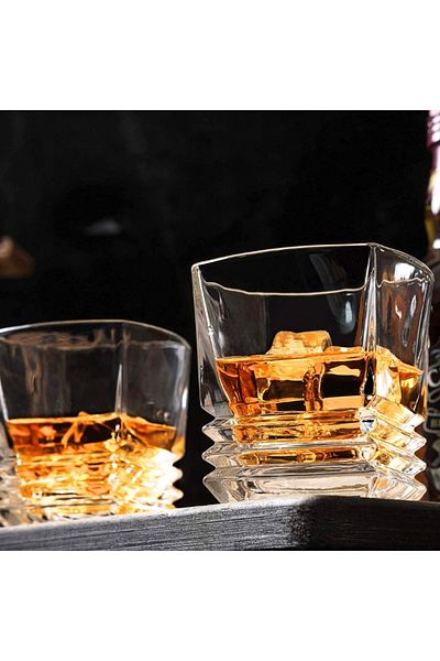 OEM Pahar pentru whisky, Luxury Layers, 280 ml, 9 cm h, 10.2 cm L, 7 cm l, din sticla, transparent