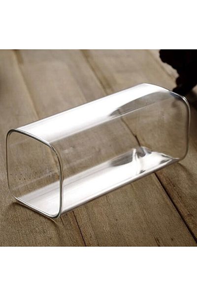 OEM Pahar patrat, Deligh, transparent, din sticla de inalta calitate, 13.5 x 6 cm