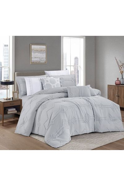 HOURS Horse Comforter Set, Elegant Pattern, Durable Fabric, 8 Pieces, King Size, Double