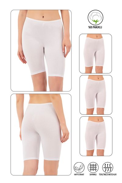 ÖZKAN underwear Özkan 0413 Pachet de 3 femei 95% bumbac Lycra țesătură jerseu simplu, flexibil, confortabil, moale, recuperare peste genunchi