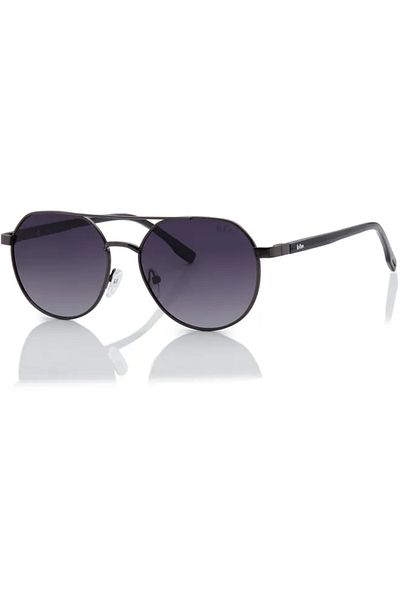 Lee Cooper Polarized Sunglasses Grey Frame Gradient Grey Mirror Lens 56mm - LC1206C02
