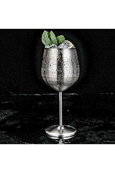 OEM Wine glass, Shiny Silver, stainless steel, corrosion-resistant, silver, 500 ml