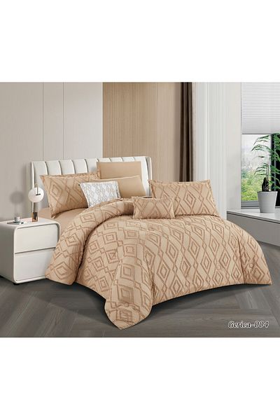 HOURS Horse 8-Piece Silky Soft Quilt Set, King Size, with an Elegant Pattern