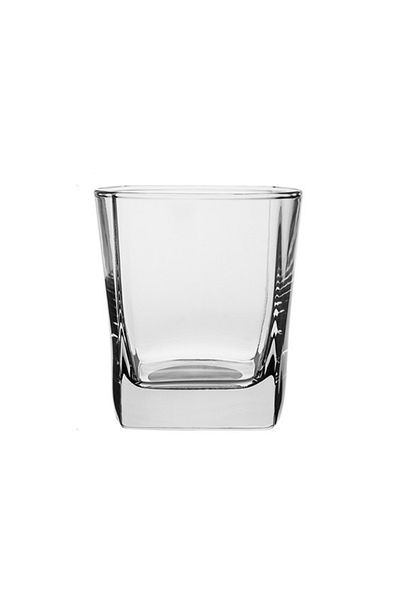 OEM Pahar pentru whisky, Small Square, 180 ml, din sticla, transparent