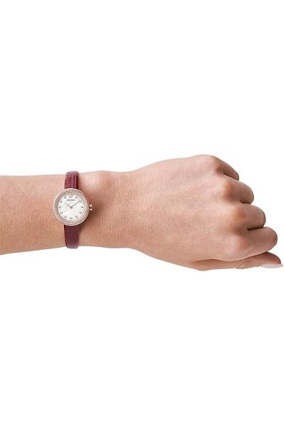 Emporio Armani Women Stainless Steel Leather Quartz Watch