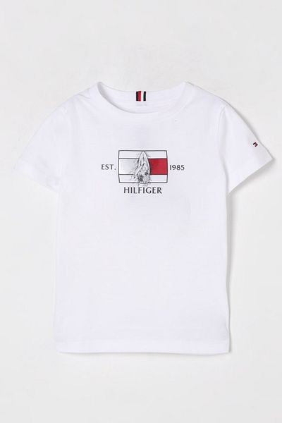 Tommy Hilfiger Boy's Hilfiger Flag Yacht Applique T-Shirt - White