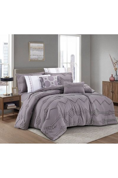 HOURS Horse Comforter Set, Elegant Pattern, Durable Fabric, 8 Pieces, King Size, Double