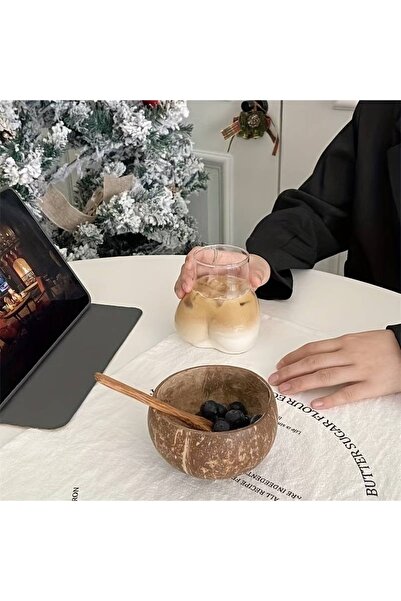 OEM Butt glass, transparent, made of glass, 11 x 5.5 cm - ergonomic and easy to handle, 450 ml