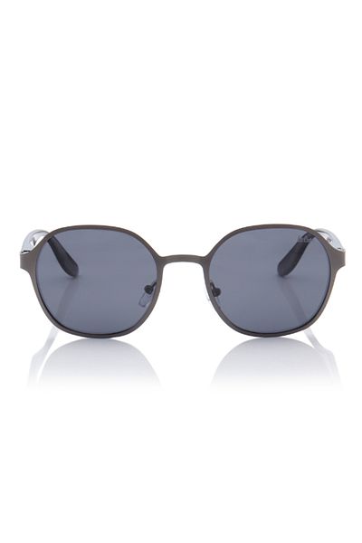 Lee Cooper Polarized Sunglasses Matte Grey Frame Grey Mirror Lens 51mm - LC1211C04