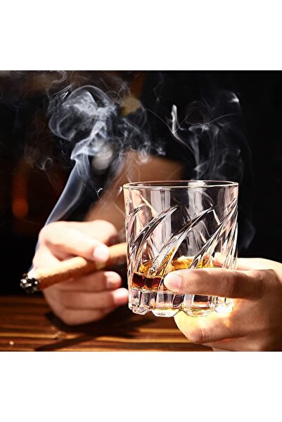 OEM Pahar pentru whiskey, Elegant, 285 ml, 9 x 8 x 7.6 cm, din sticla, transparent