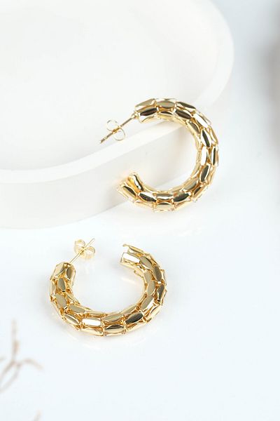 Jack Ferrero STEEL EARRINGS WITH AN INVOICE WITHOUT DISCOLORATION GUARANTEED