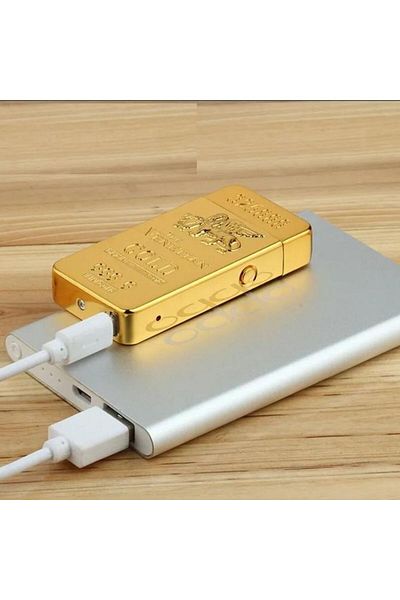 OEM Bricheta electrica, The Venetian Gold, incarcare USB, aurie