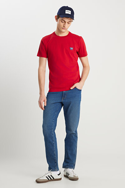 WRANGLER Texas Slim Fit Dar Kesim Normal Bel Dar Paça Koyu Mavi Pamuklu Esnek...