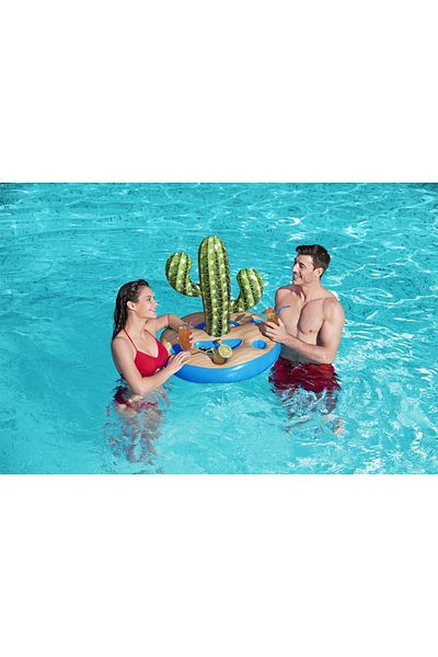 BESTWAY Saguaro Leaf Drink Holder with Spinners, 94 x 70 cm, Style 26-43244
