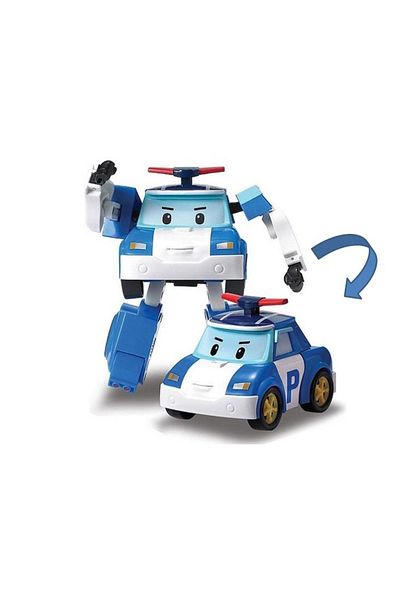 Robocar Poli Transforming Police Car Figure – Poly Model 10 cm – Ages 3+