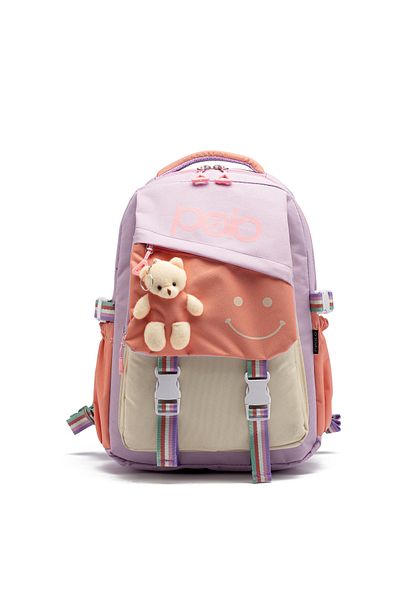 By Hakan My Polo 2015 Primary School Secondary School Bag Backpack Schoolbag Multi-Compartment Orthopedic Back Lila