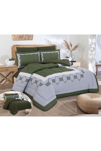 HOURS Horse Comforter Set, 6 Pieces, Double, SUE-03