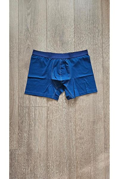 saac 2 Pieces Color: Parliament Blue and Navy Blue Elastic Combed Cotton Lycra Single Jersey Men's Boxer-437