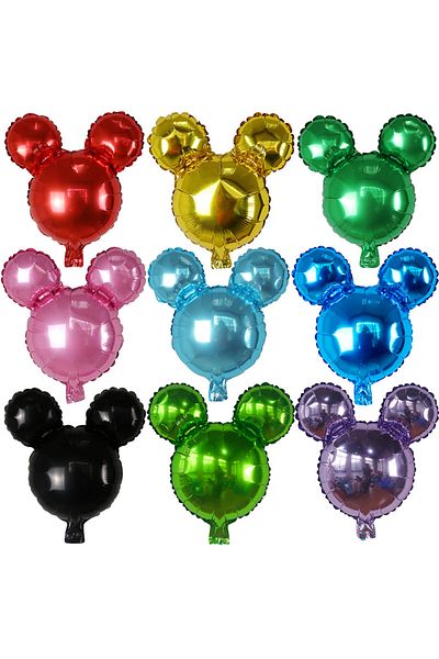 Choice 40x40cm Mixall 10pcs 40x40cm Mickey Minnie Mouse Head Aluminum Foil Balloon Baby Shower Birthday Par