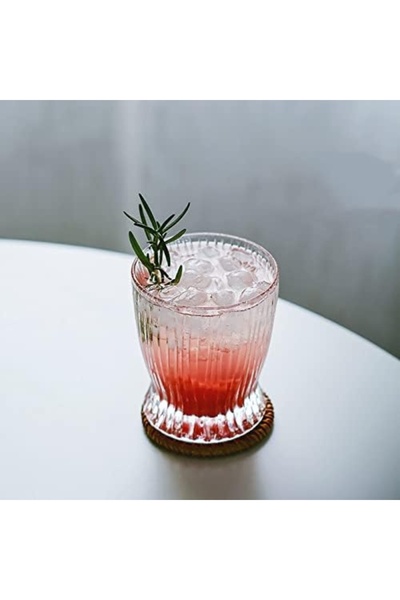 OEM Pahar pentru whiskey, 285 ml, din sticla, 9.6 cm h, 8.3 cm baza, 7.4 cm deschidere