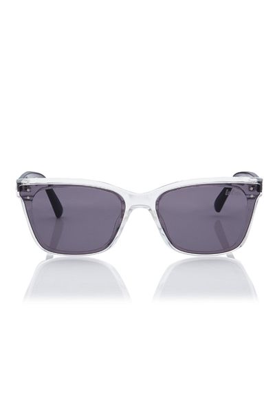 Lee Cooper Pc Sunglasses Clear Frame Grey Mirror Lens 62mm - LC1208C02