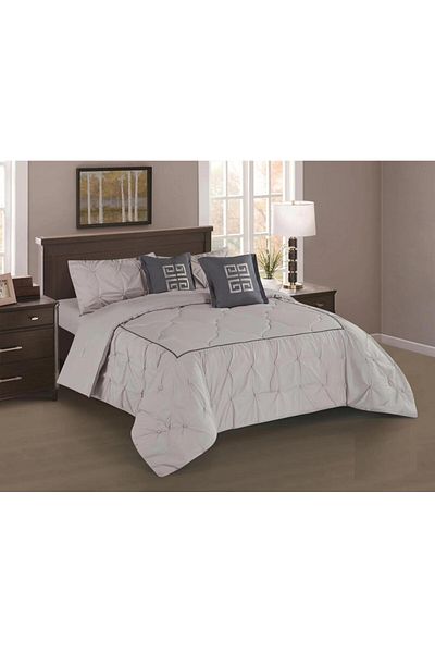 HOURS Lana-006 Horse Comforter Set, 6 Pieces, Crinkled
