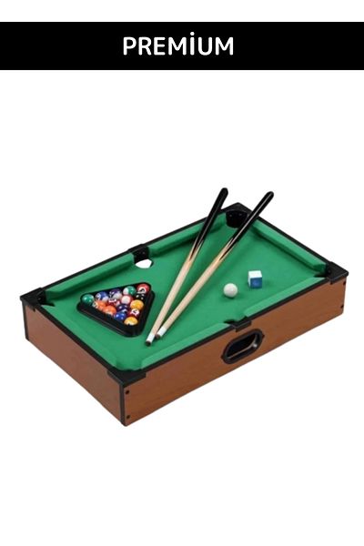 HOBİ CONDİ New Premium 50*31 cm Special Series Portable Portable Durable Mini Table Top Wooden Billiard Game